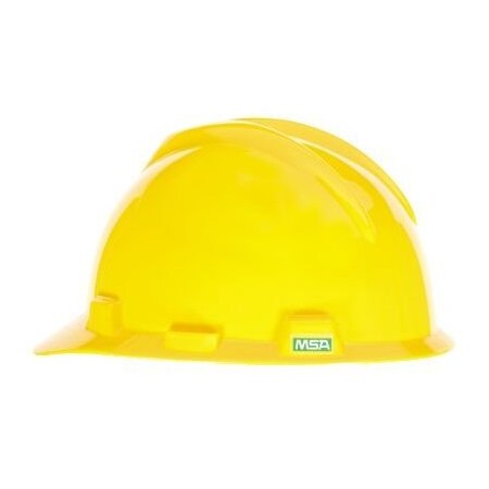 Msa Safety Cap, V-Gd, Withswing Fas-Trac Susp., Yellow 10004692